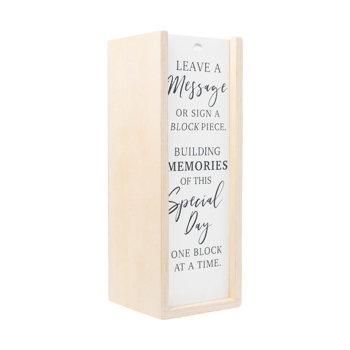 Guest Signature Building Tower Table Sign