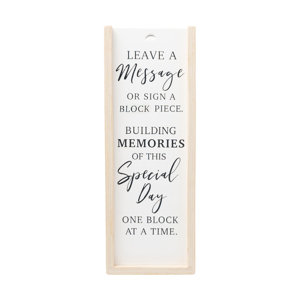 Guest Signature Building Tower Table Sign