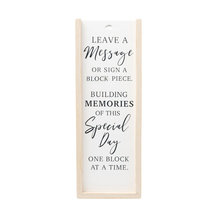 Guest Signature Building Tower Table Sign