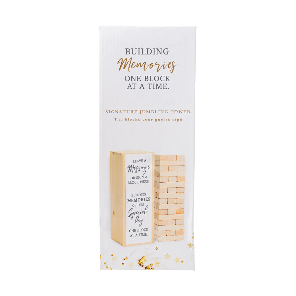 Guest Signature Building Tower Table Sign