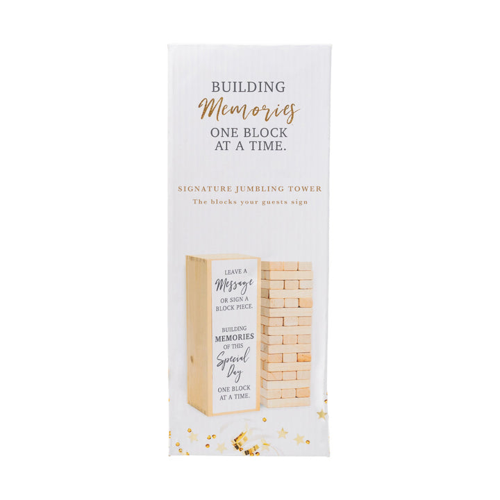 Guest Signature Building Tower Table Sign