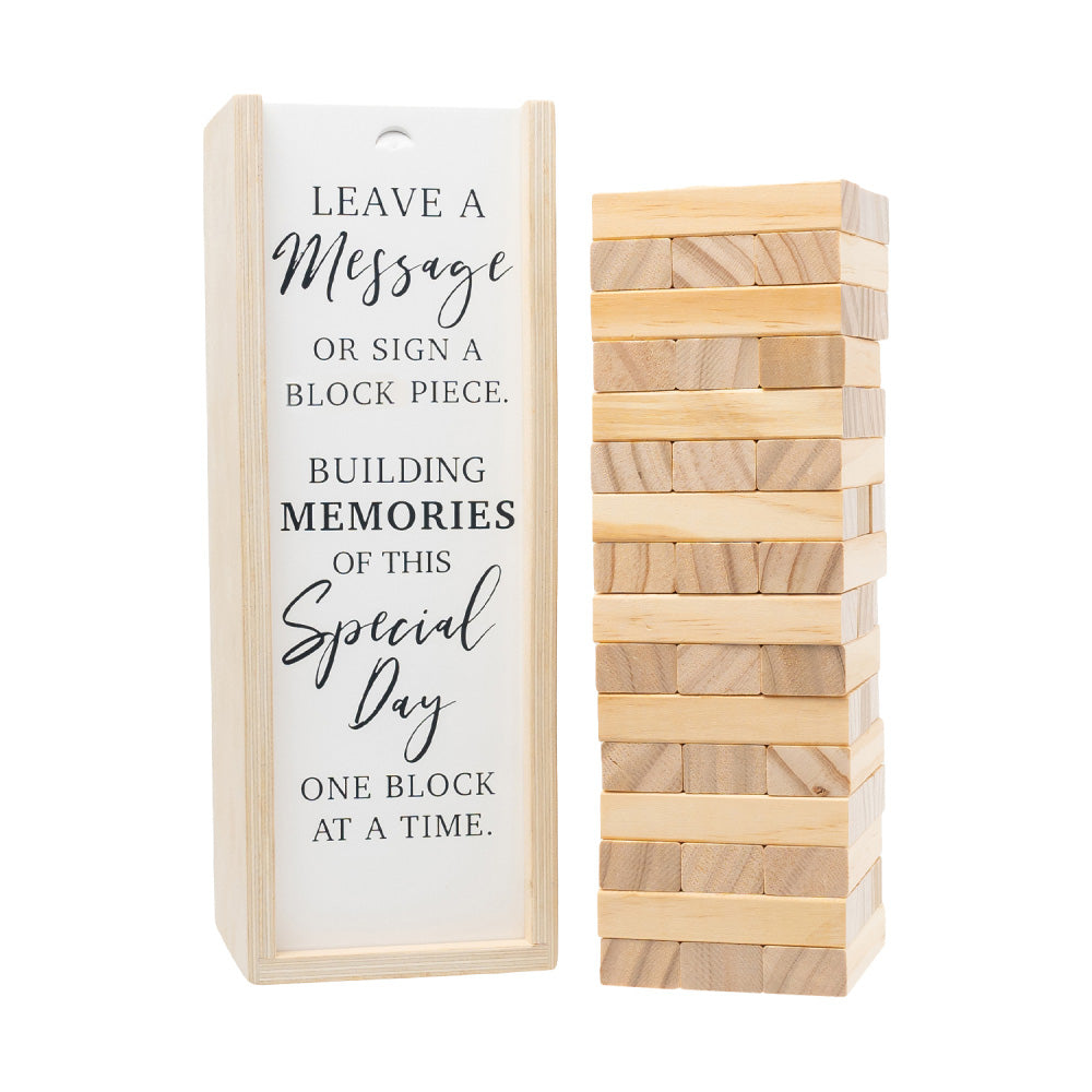 Guest Signature Building Tower Table Sign