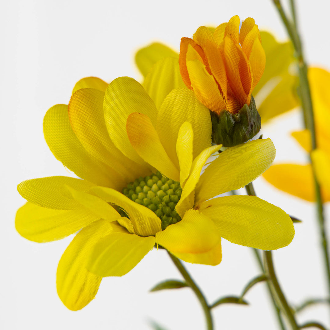 Daisy Spray Yellow 67cm