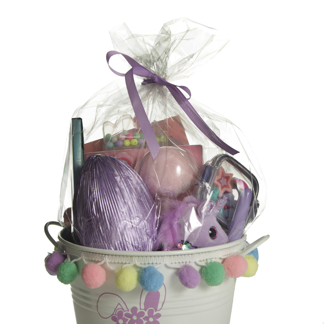 Personalised Easter Hamper Bucket - Bow Tie Bunny