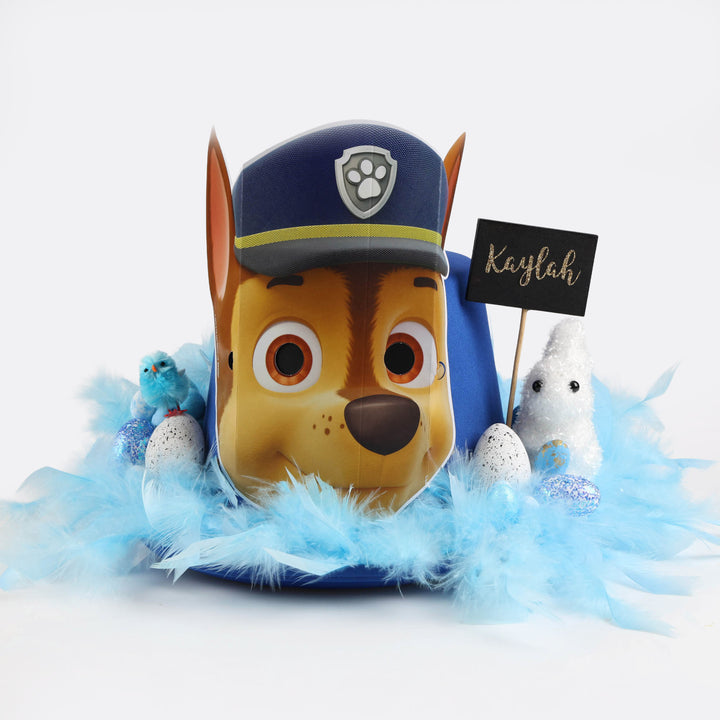 Handmade Blue Paw Patrol Easter Hat