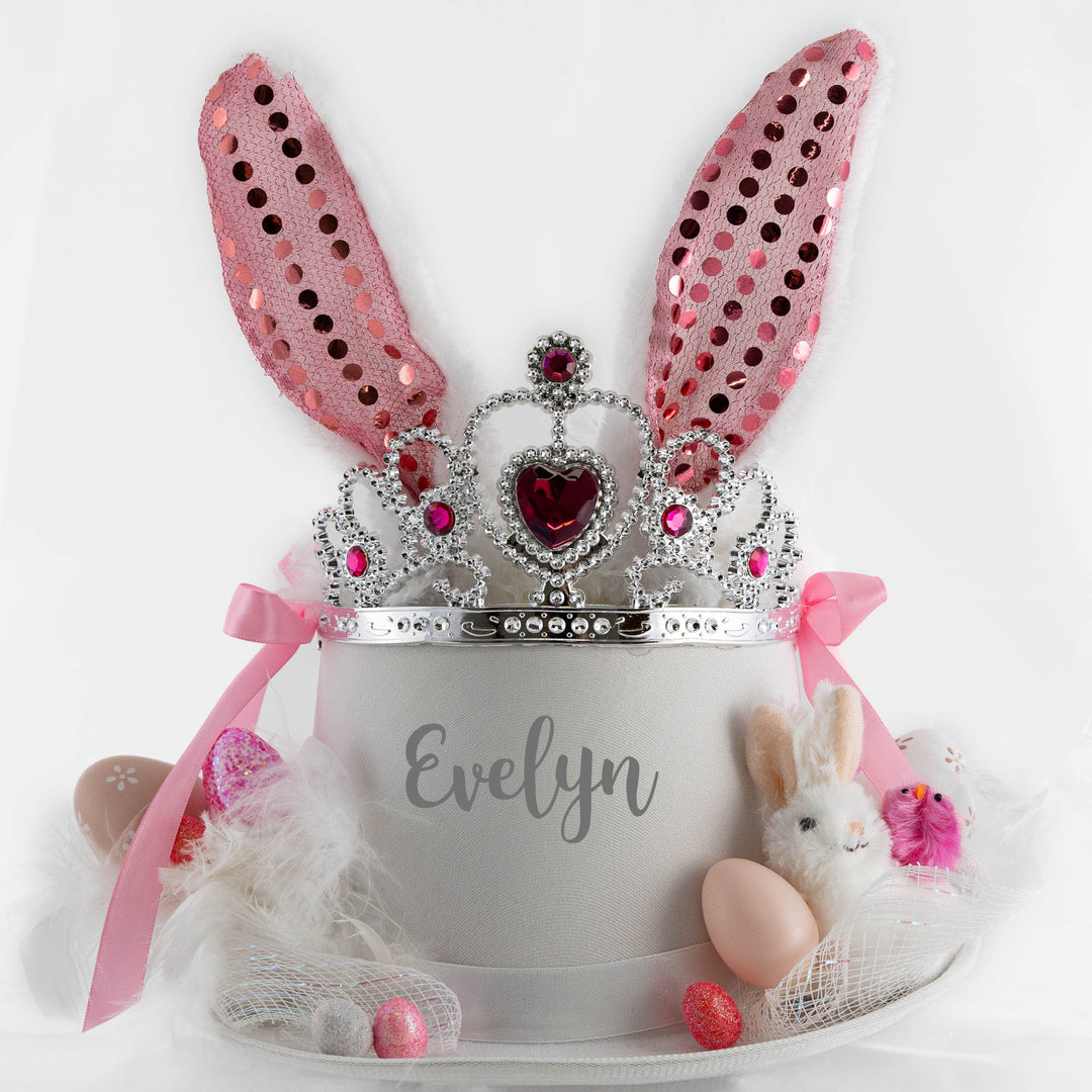 Personalised Handmade Bunny Princess Easter Hat