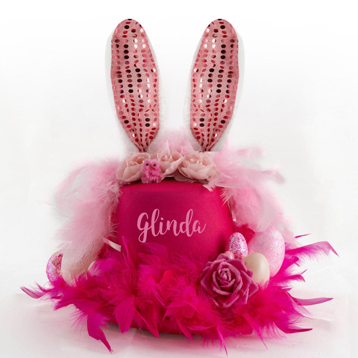 Handmade Glinda Pink Witch Easter Hat 