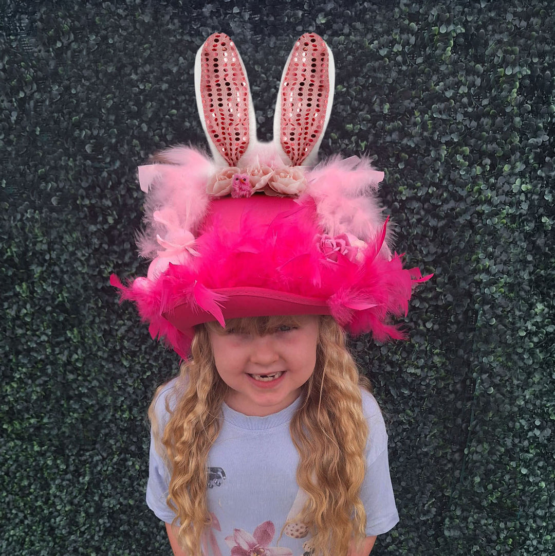Handmade Glinda Pink Witch Easter Hat 