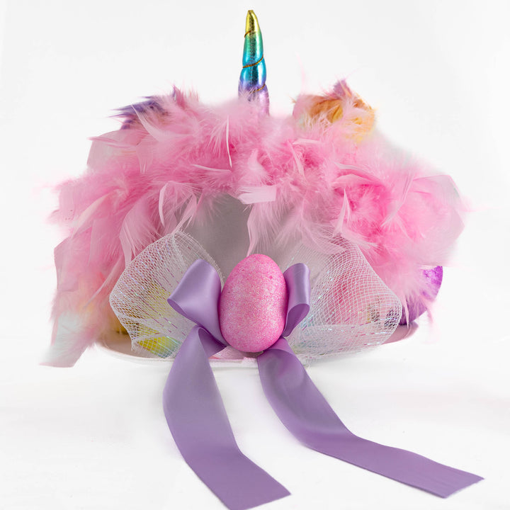 Handmade Pastel Rainbow Unicorn Eatser Hat