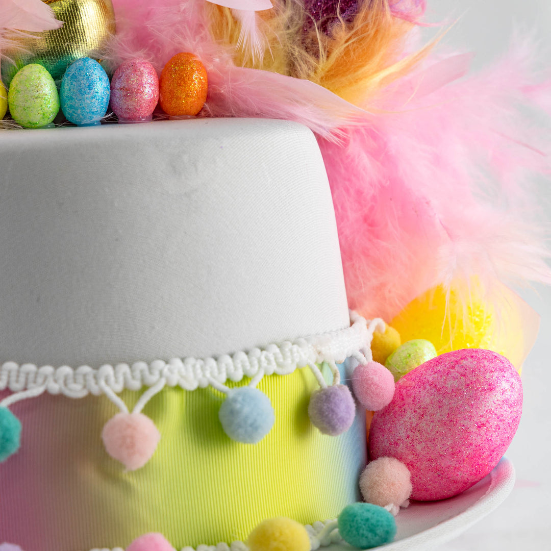 Handmade Pastel Rainbow Unicorn Eatser Hat