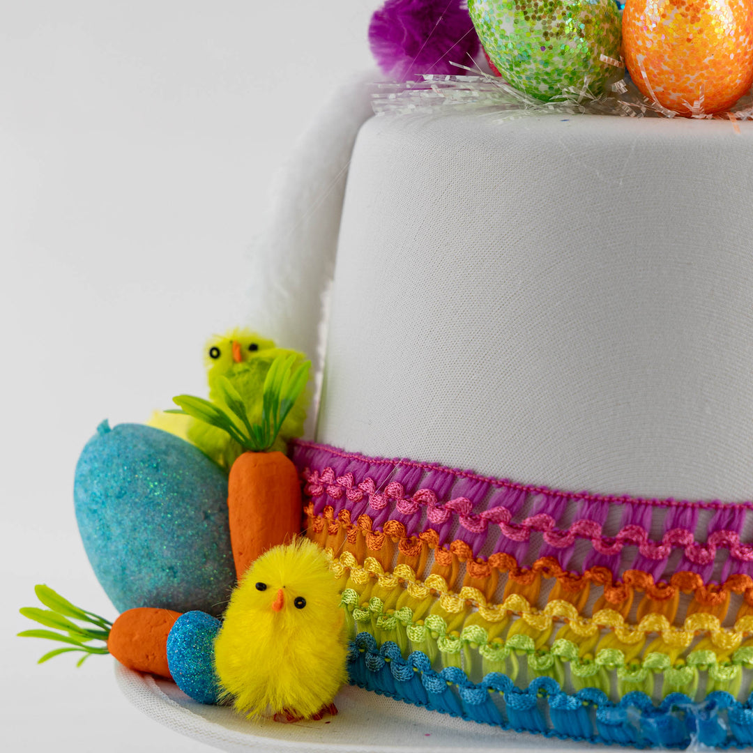 Handmade Rainbow Bunny Easter Hat