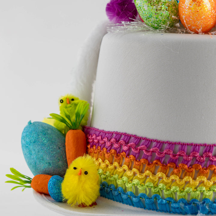 Handmade Rainbow Bunny Easter Hat