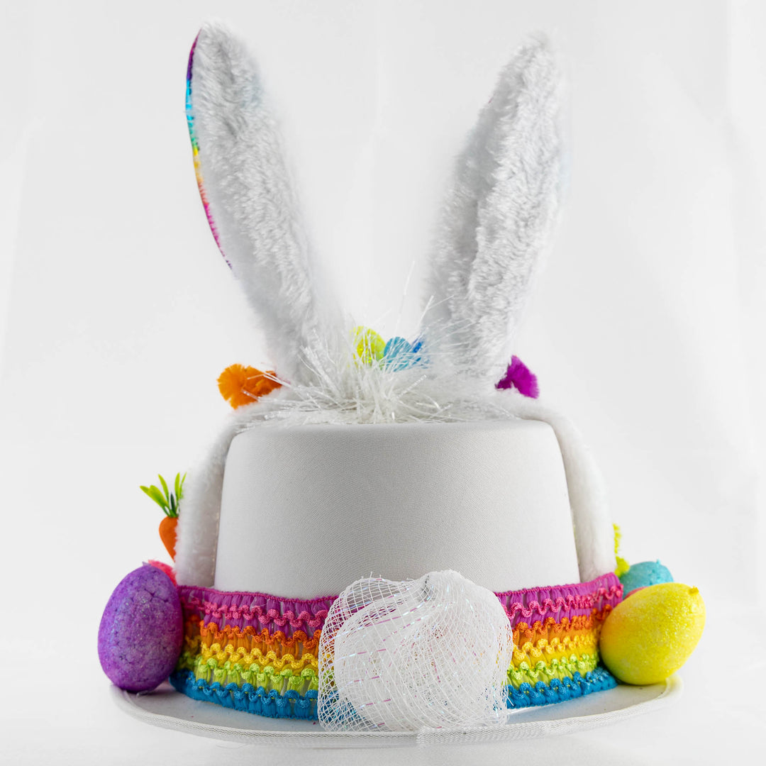 Handmade Rainbow Bunny Easter Hat