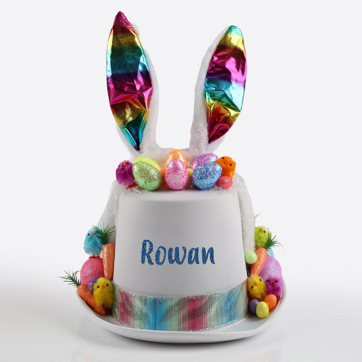 Handmade Rainbow Bunny Easter Hat