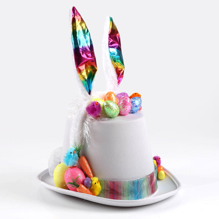 Handmade Rainbow Bunny Easter Hat