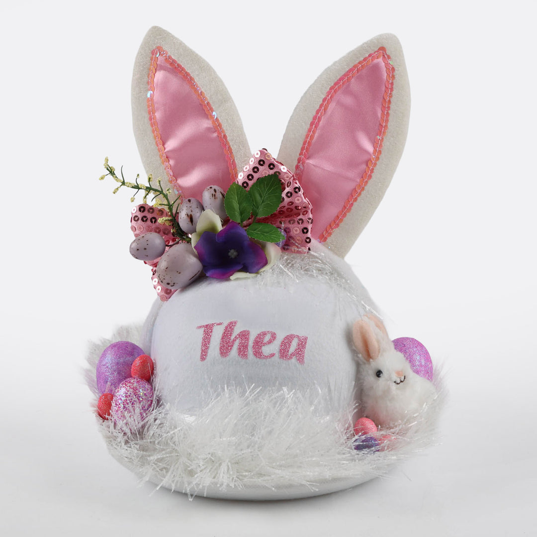 Handmade White Bunny Easter Hat