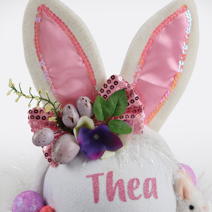 Handmade White Bunny Easter Hat
