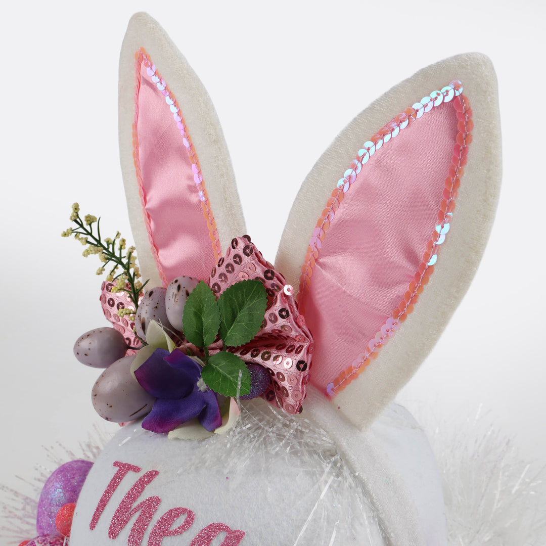 Handmade White Bunny Easter Hat