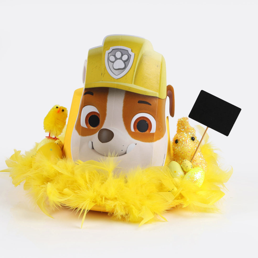 Handmade Yellow Paw Patrol Easter Hat