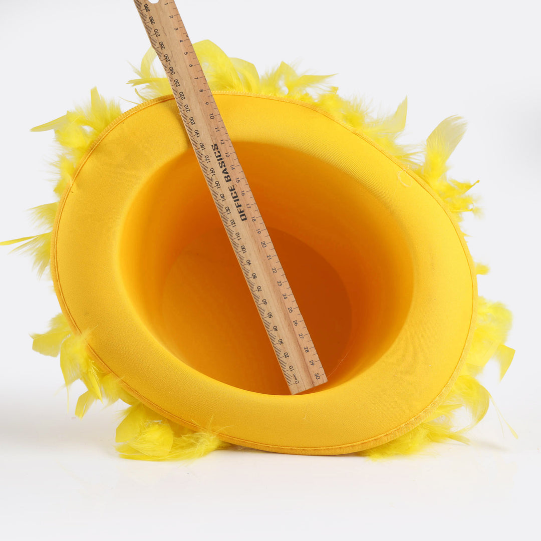 Handmade Yellow Rubble Easter Hat