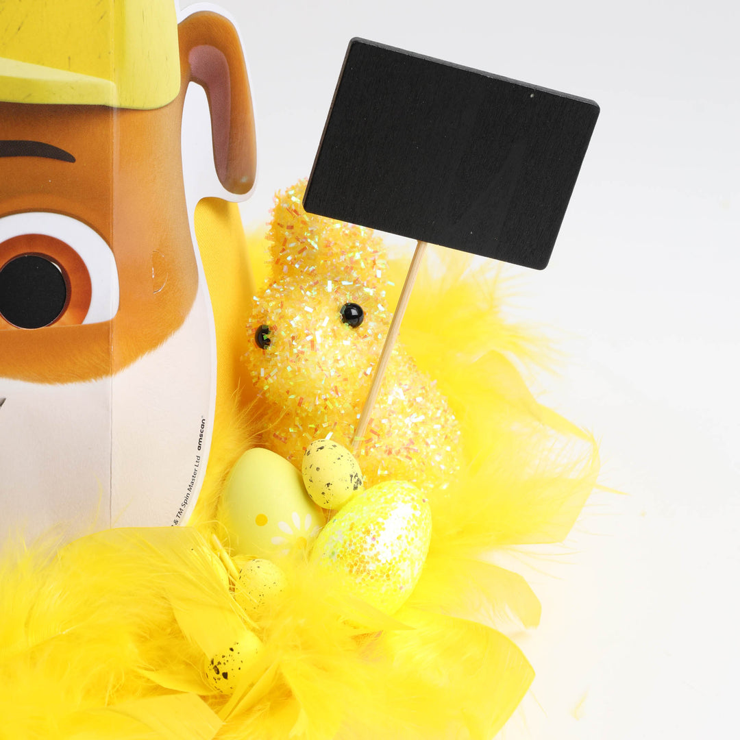 Handmade Yellow Rubble Easter Hat