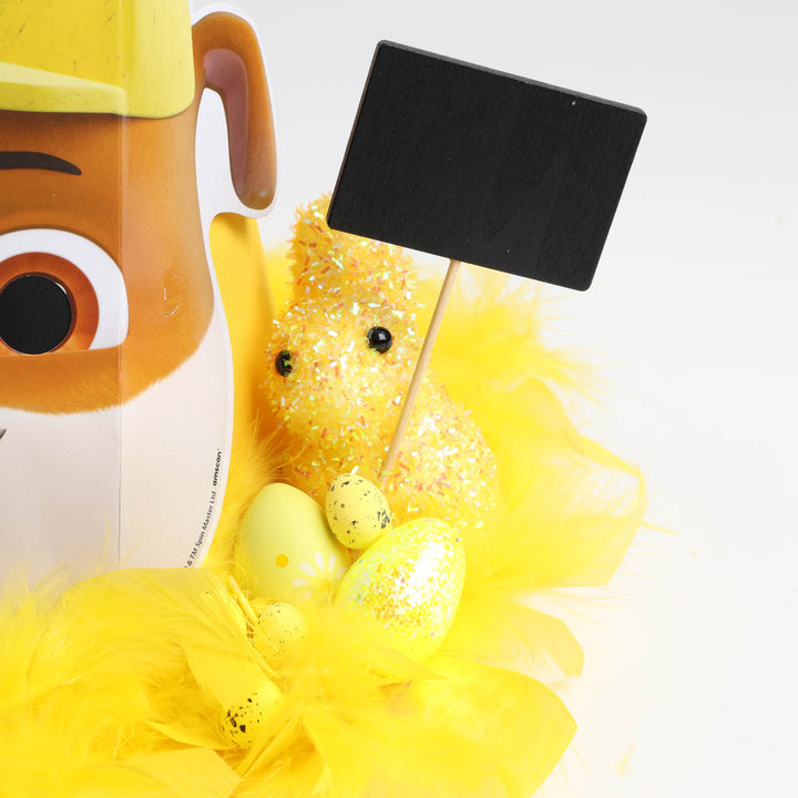 Handmade Yellow Rubble Easter Hat