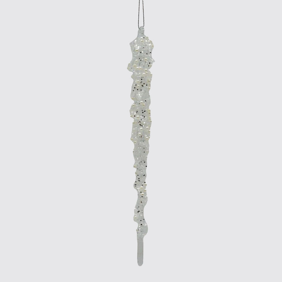Hanging Glitter Icicle Decoration