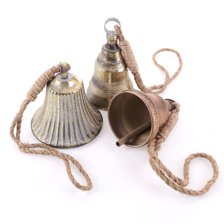 Hanging Trio Rustic Coastal Bells 