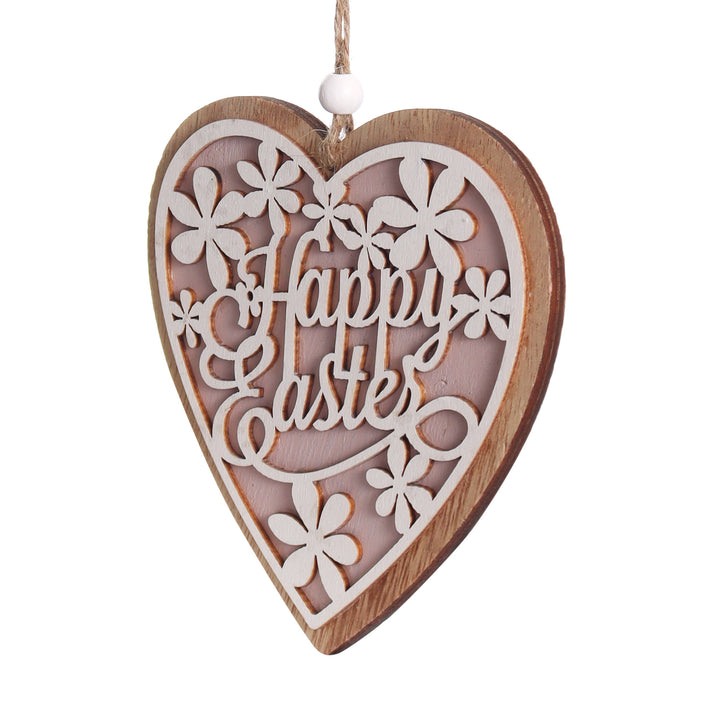 Happy Easter Hanging Heart Plaque