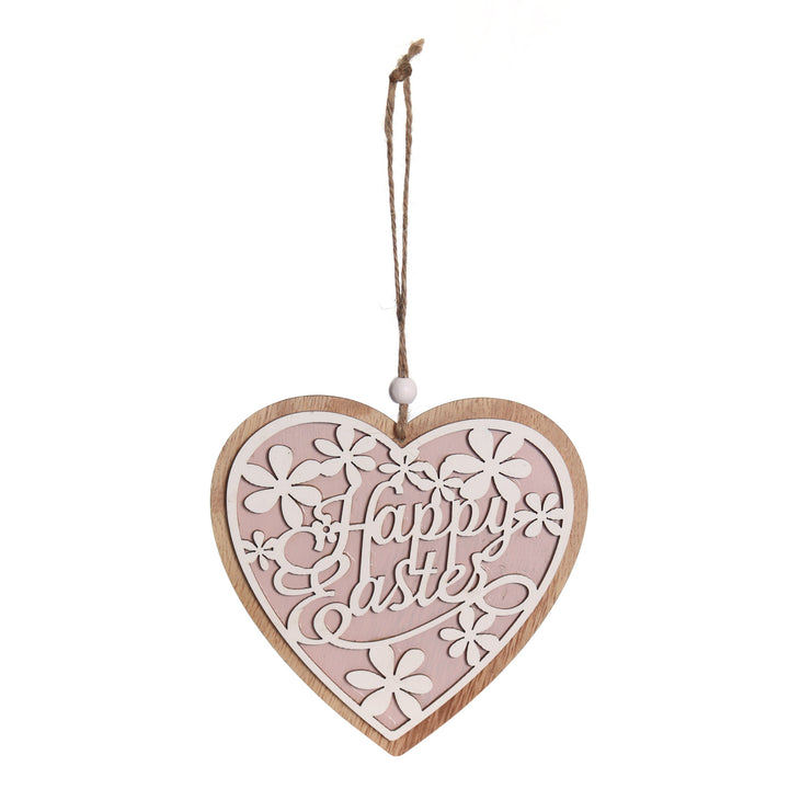 Happy Easter Hanging Heart Plaque