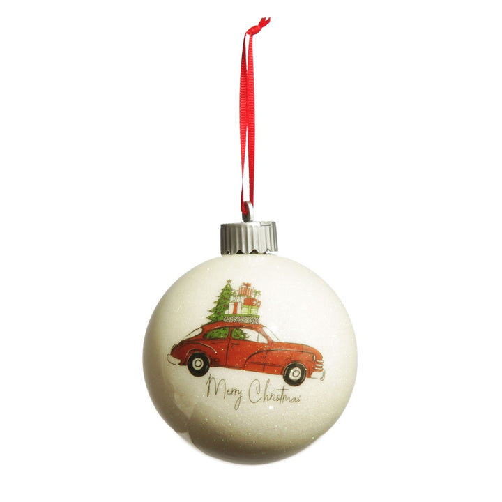 Happy Holiday Lightup Baubles - Set of 4