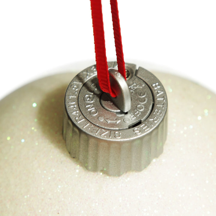 Happy Holiday Lightup Baubles - Set of 4