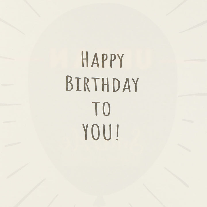 Happy You Day Birthday Card and Wrap Blue