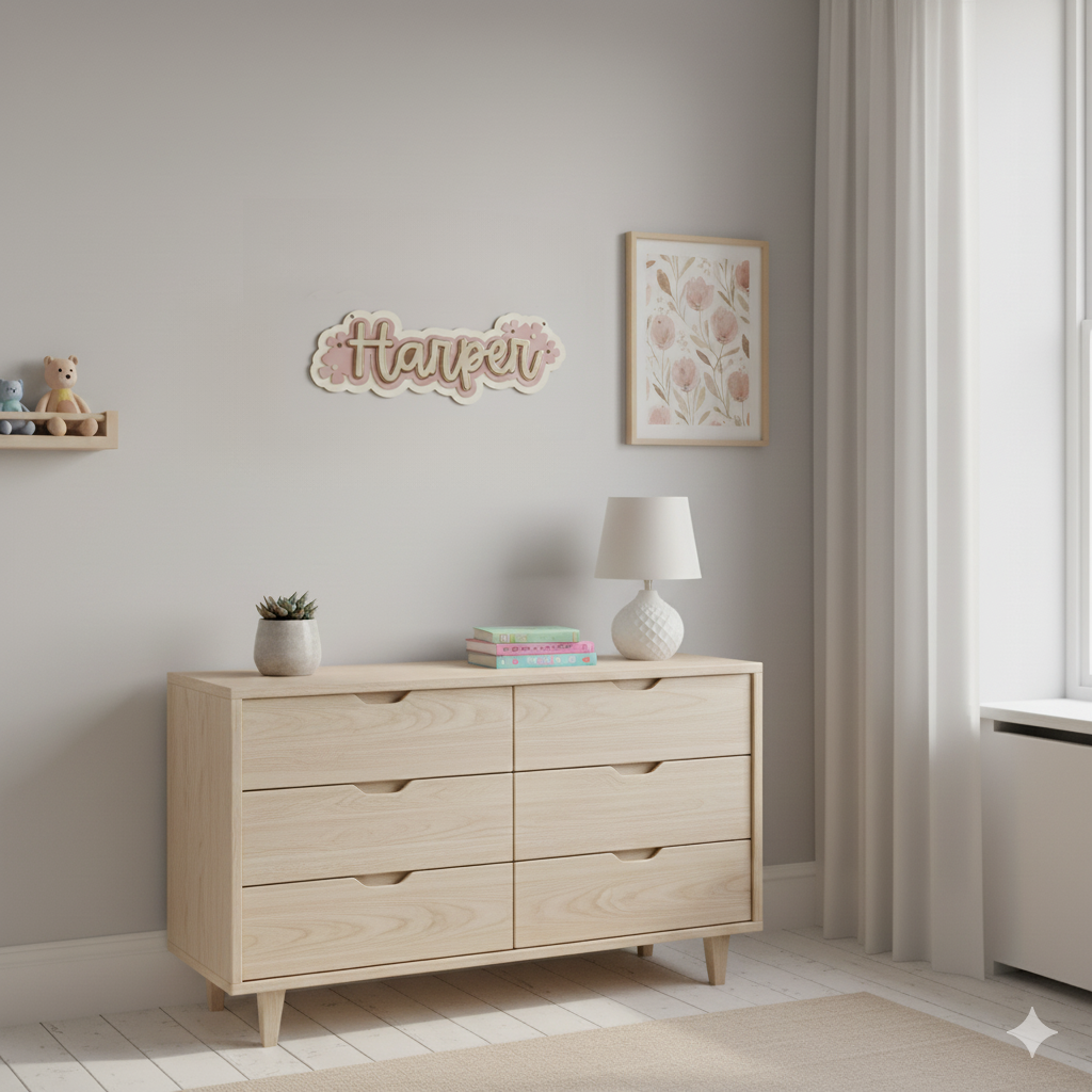 Personalised Quad Layer Laser Cut Name Sign