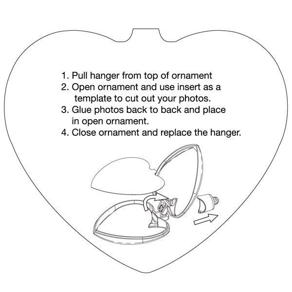 Photo Heart Ornament