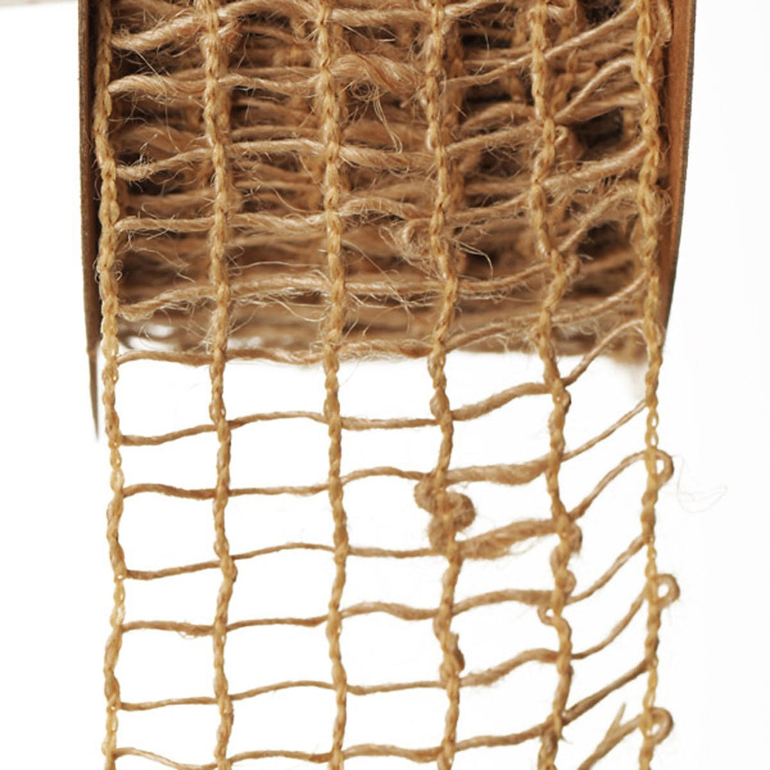 Natural Jute Loose Weave Ribbon - Design A Net
