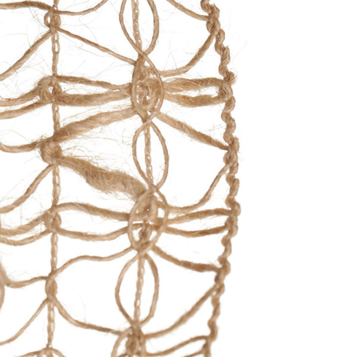 Natural Jute Loose Weave Ribbon - Design C Lace