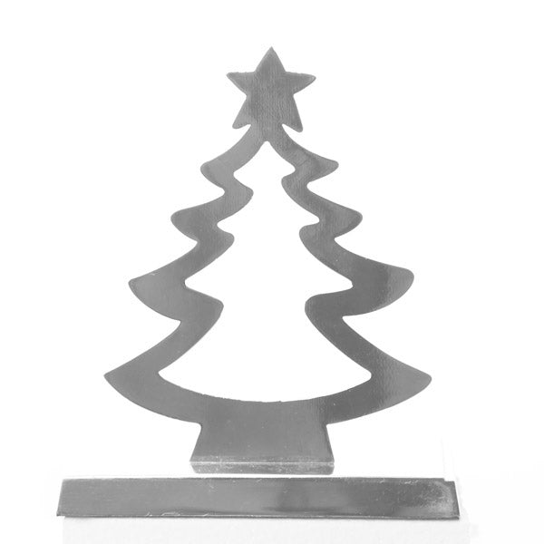 Hollow Chrome Tree Stocking Hanger Back