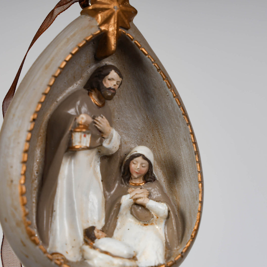 Holy Family Nativity Scene Tree Decoration 11cm (H)