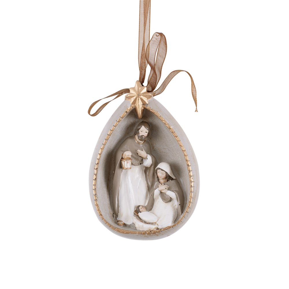 Holy Family Nativity Scene Tree Decoration 11cm (H)