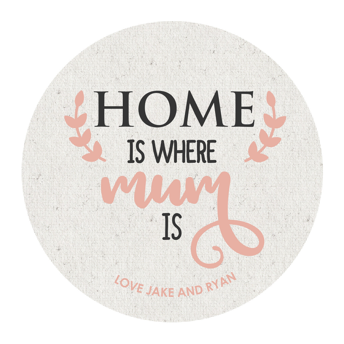 Home Is Where Mum Is Plaque