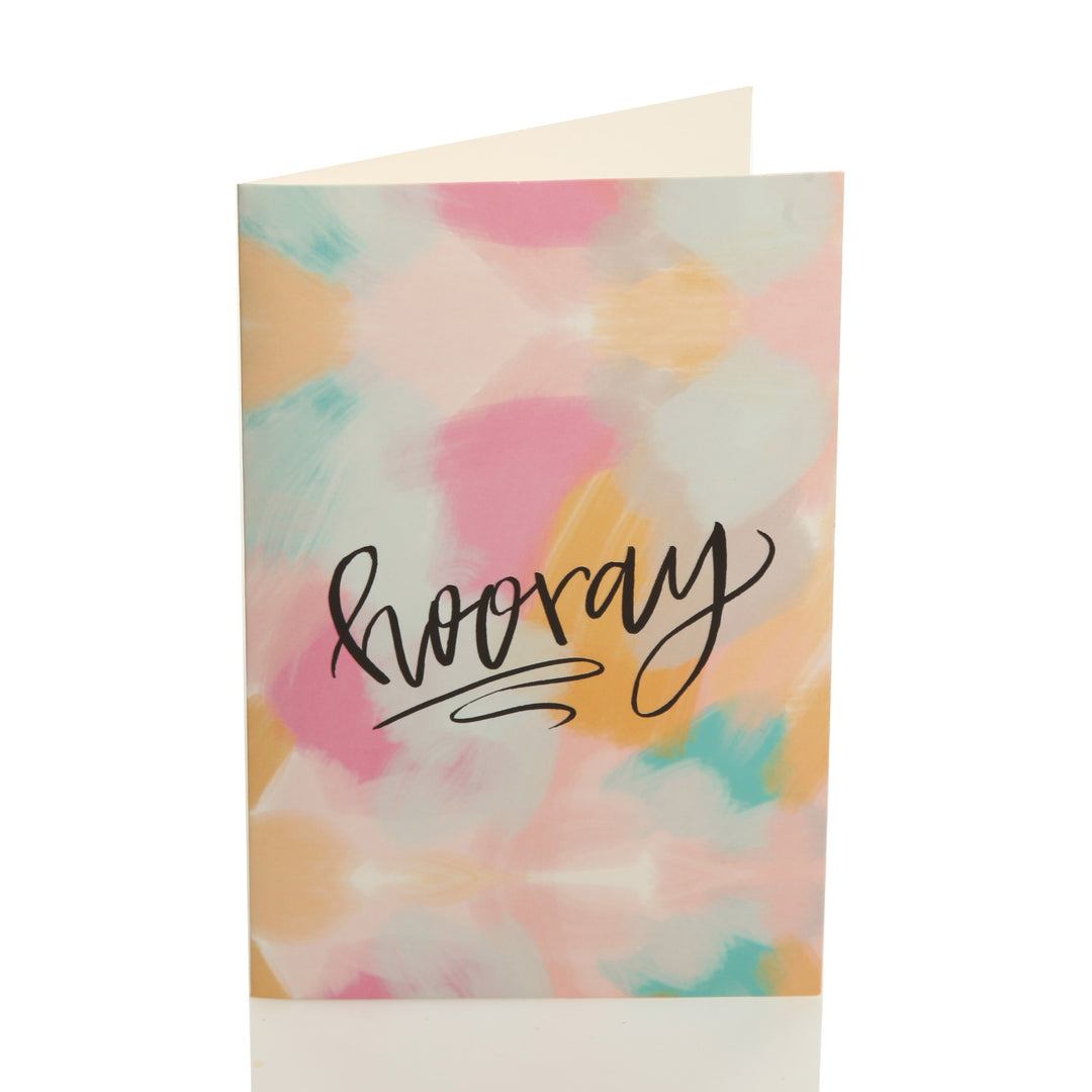 Hooray Card and Wrap Watercolour Craft