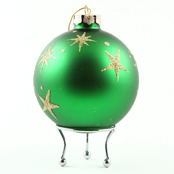 Green Christmas Teddy Christmas Bauble back detail