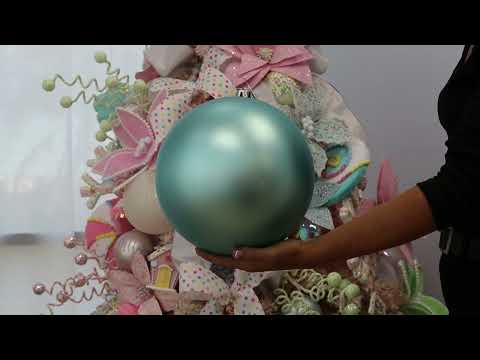 Sky Blue Jumbo Shatterproof Christmas Bauble Decoration