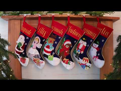 Personalised Teddy Bear Christmas Stocking