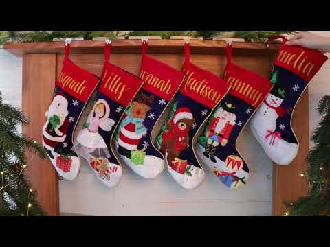 Personalised Snowman Christmas Stocking