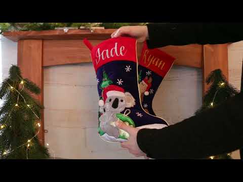 Personalised Koala Christmas Stocking
