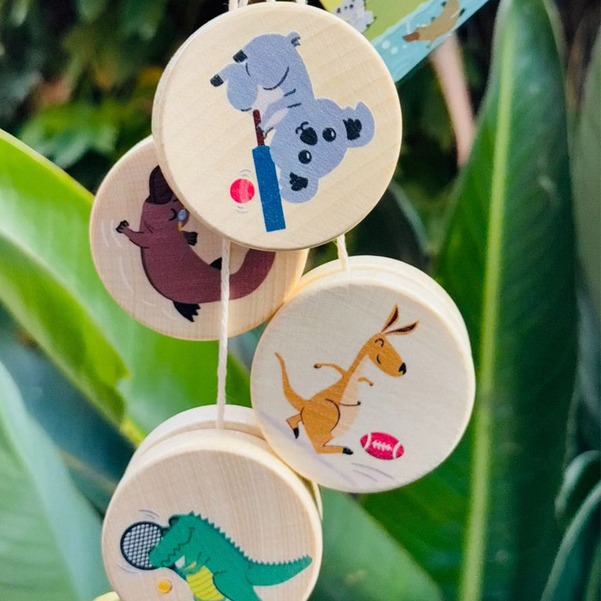 Wooden Australian Animal Yo-yos