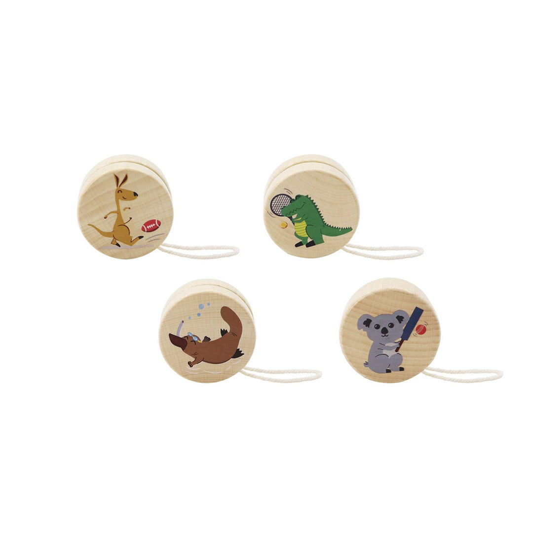 Wooden Australian Animal Yo-yos