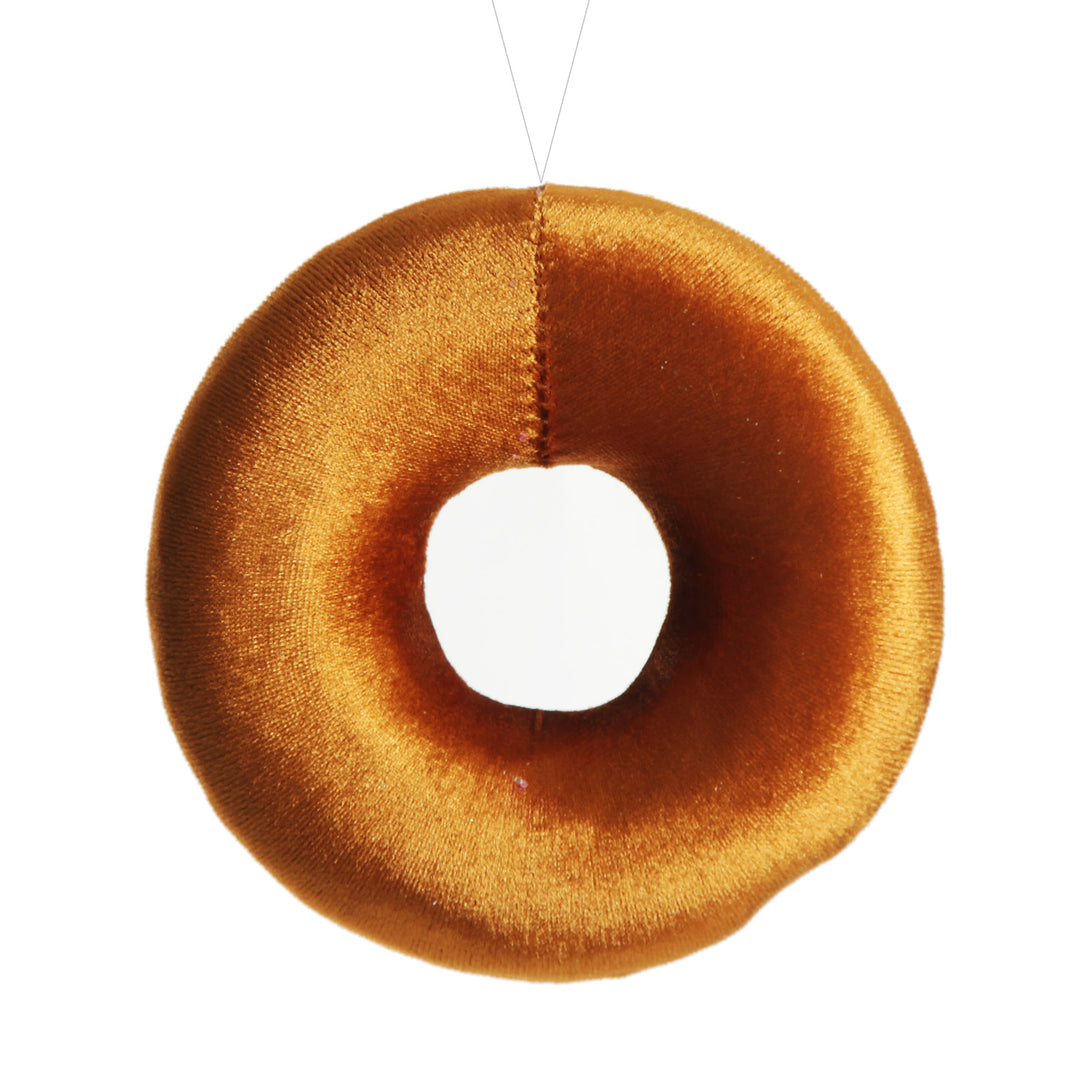 Green Iced Velvet Donut Christmas Tree Decoration